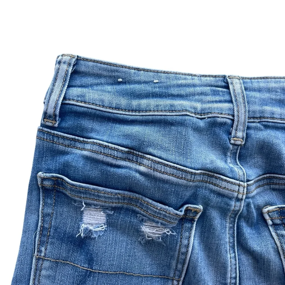 American Eagle Women’s 4 Light Wash Hi-Rise Mini Next Level Stretch X Jean Skirt